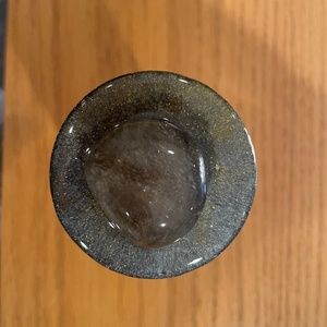 Spice jar with resin art and crystal